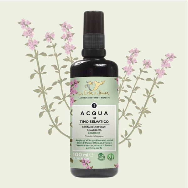 Origine naturale fitoterapica acqua timo selvatico
