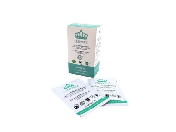 Box da viaggio bustine struccanti cosmetici naturali bio vegan creemilk namur estratto opuntia