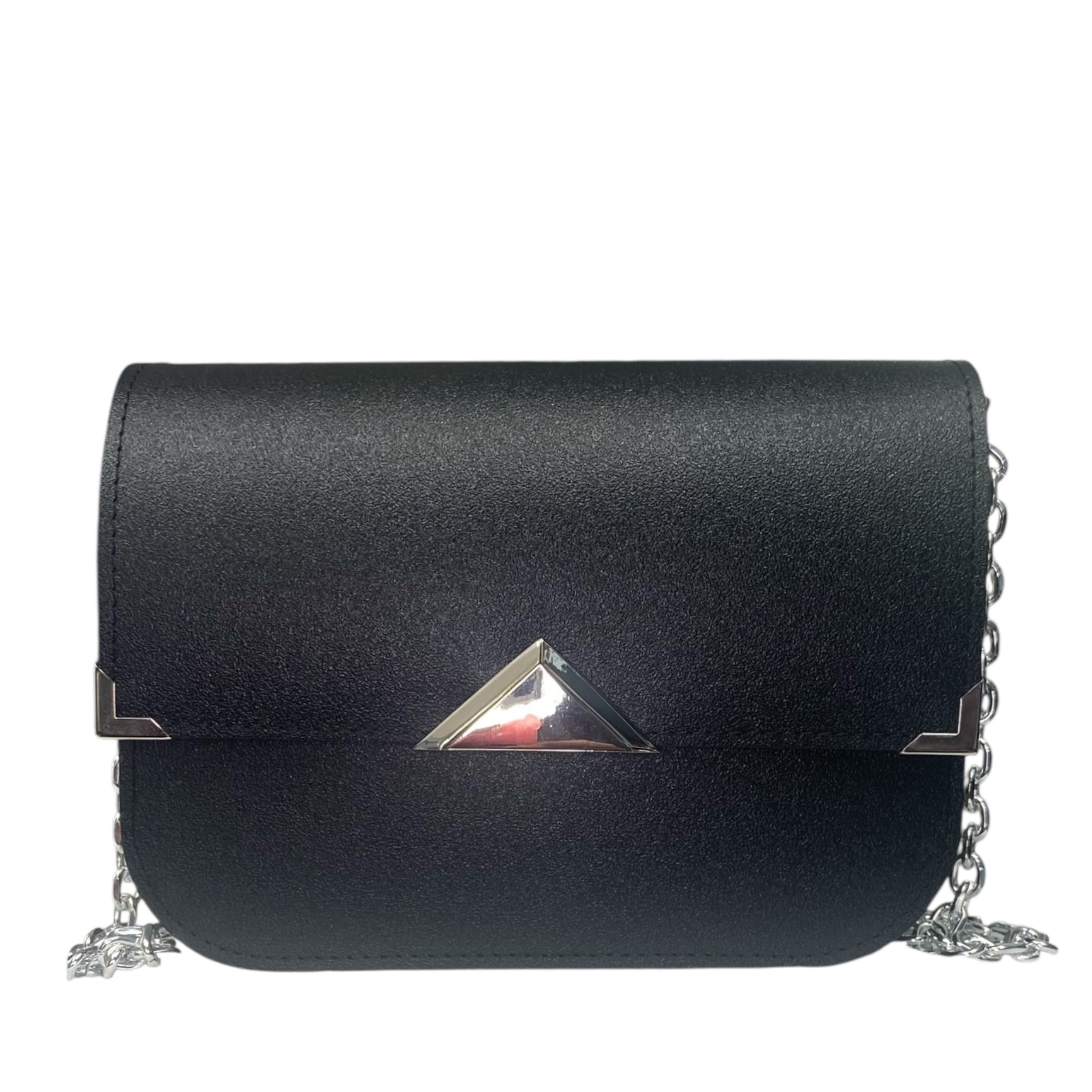 AI25-B05-001-chicca-maxi-satin-noir-donna-tracolla-fronte Ai25 b05 001 chicca maxi satin noir donna tracolla fronte