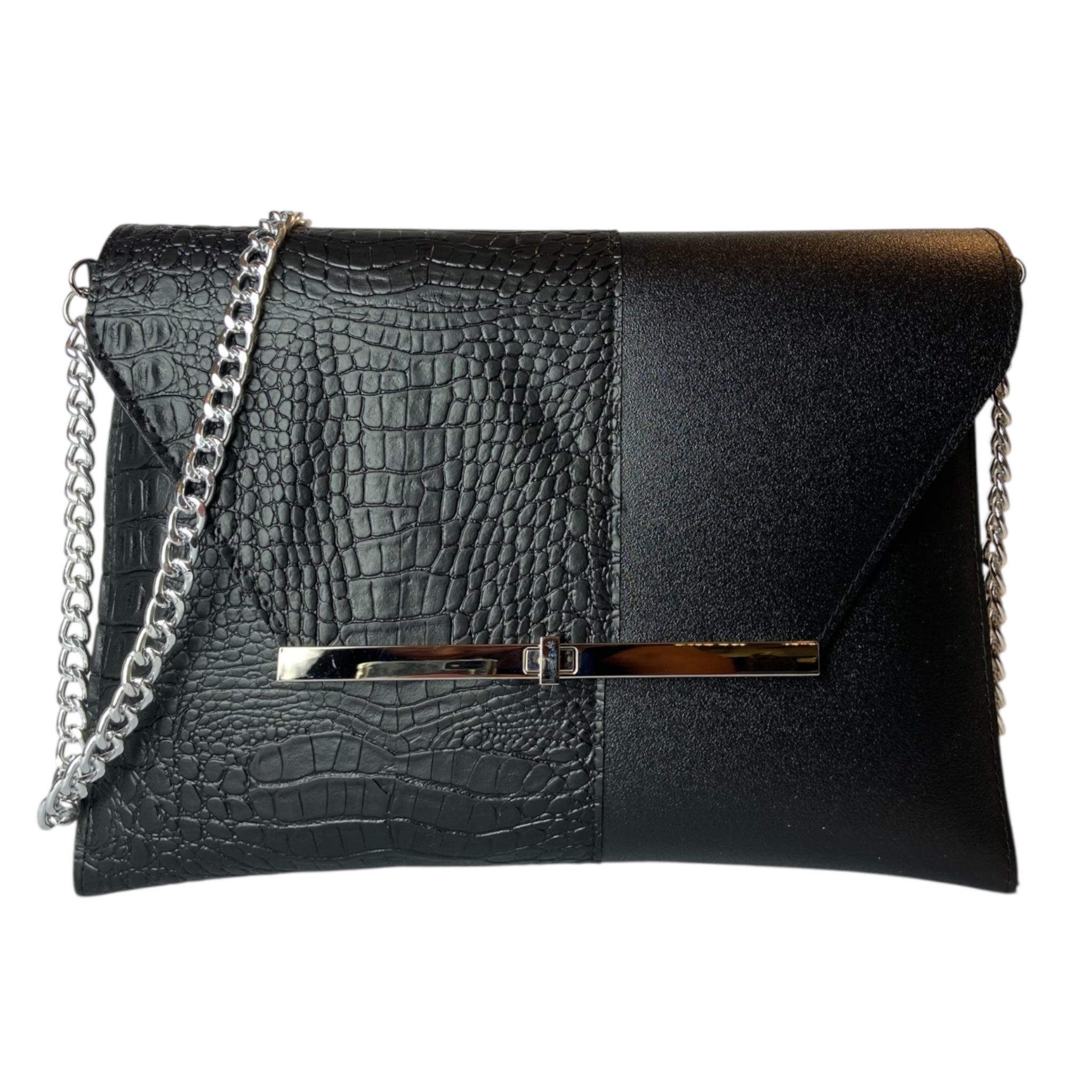 AI25-B09-003-clutch-maxi-total-black-cocco-donna-mano-tracolla-fronte Ai25 b09 003 clutch maxi total black cocco donna mano tracolla fronte