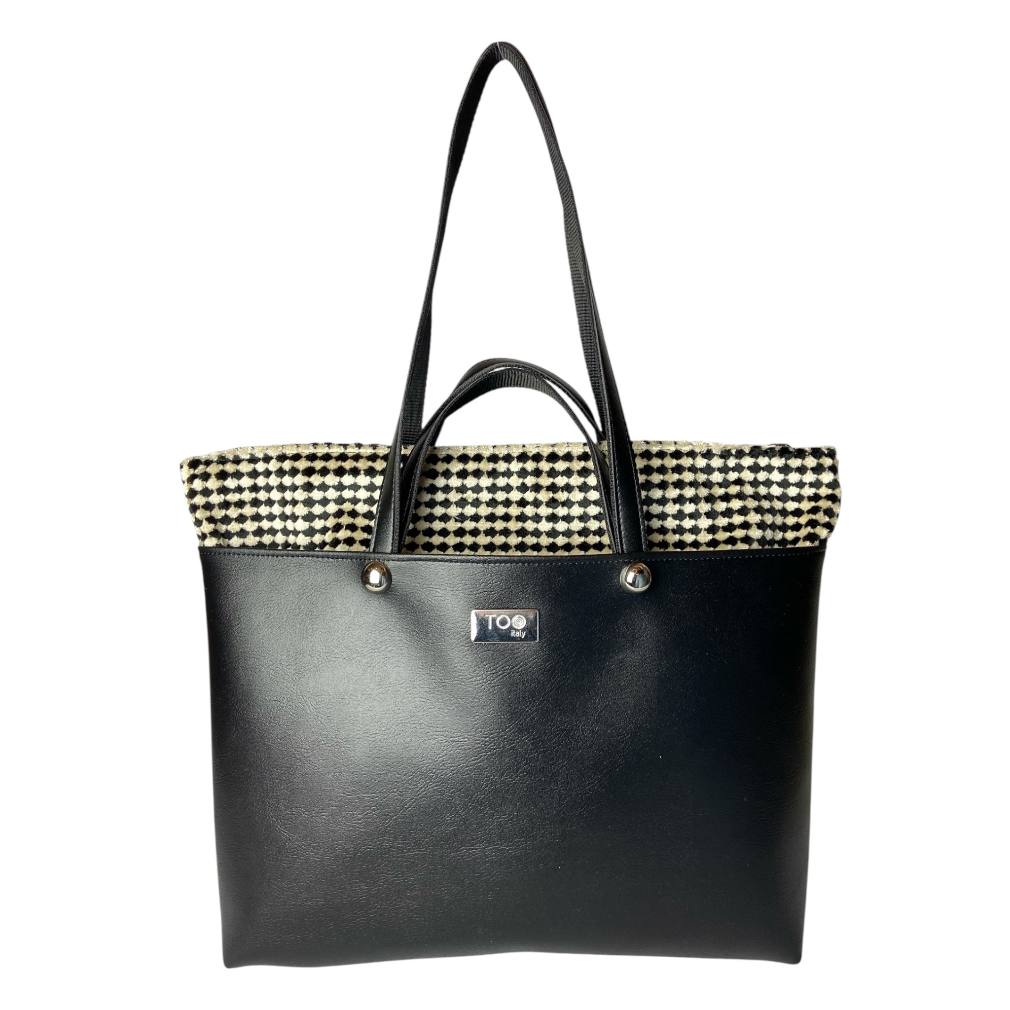 AI25-B29-002-shopper-black-pied-de-poule-borsa-donna-spalla-mano-fronte2 Ai25 b29 002 shopper black pied de poule borsa donna spalla mano fronte2